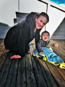 Her er Linn sammen med deres yngste sønn Runar. Foto: Privat